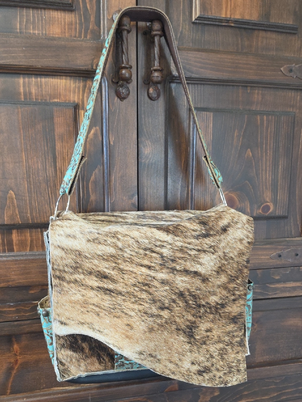 Cowhide Diaper Bag
